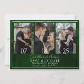 Jewel Tone Romance | Emerald | Hochzeit Save The Date (Vorderseite)