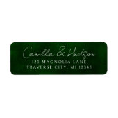 Jewel Tone Romance | Emerald | Rücksendeadresse (Vorne)