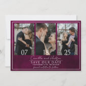Jewel Tone Romance | Granatfarben | Hochzeit Save The Date (Vorderseite)