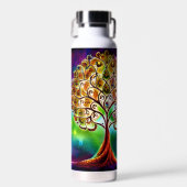 Jewel Tone Tree of Life Vibrant Schöne Trinkflasche (Vorne)