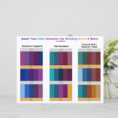 Jewel Tone Wedding Color Schemes Paletten (Stehend Vorderseite)