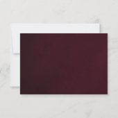 Jewel Tone Wedding RSVP Card (Rückseite)