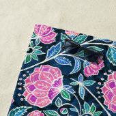 Jewel Toned Boho Chalk Chintz Floral Pattern Strandtuch (Beispiel)