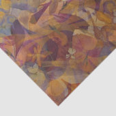 Jewel-Toned Floral Tissue Paper Purple Pink Gold Seidenpapier (Ausschnitt)