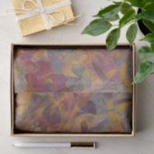Jewel-Toned Floral Tissue Paper Purple Pink Gold Seidenpapier (Geschenk)