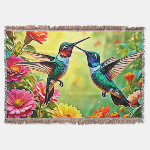 Jewel Toned Hummingbird Magic Design Decke