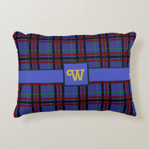 Jewel Toned Kariert Accent Pillow Dekokissen