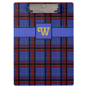 Jewel Toned Kariert Clipboard Klemmbrett