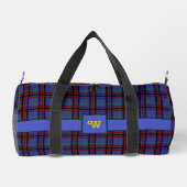Jewel Toned Kariert Duffle Bag (Rückseite)