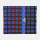 Jewel Toned Kariert Fleece Blanket (Vorderseite (Horizontal))