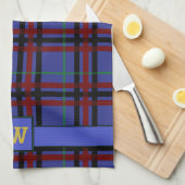 Jewel Toned Kariert Kitchen Handtuch (Viertel Falte)