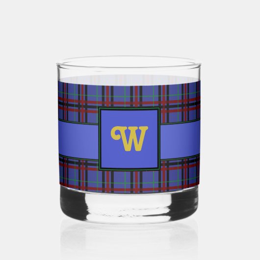 Jewel Toned Kariert Whiskyglas (Vorderseite)