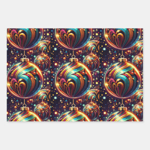 Jewel Toned Ornament Geschenkpapier Set