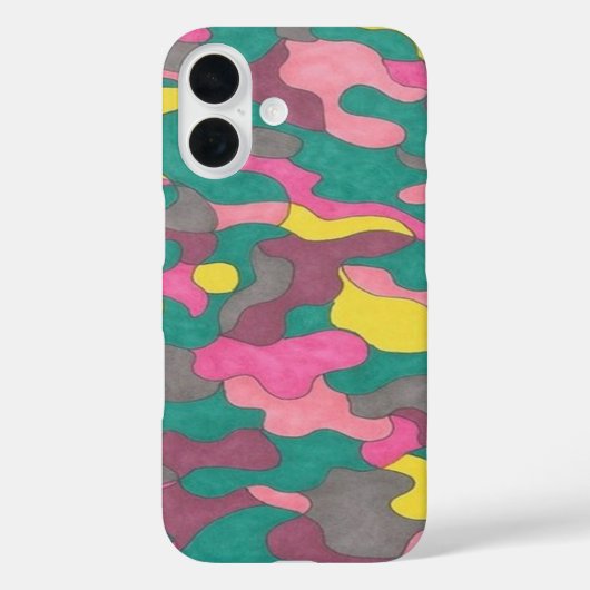 Jewel Toned Pattern iPhone Case (Rückseite)