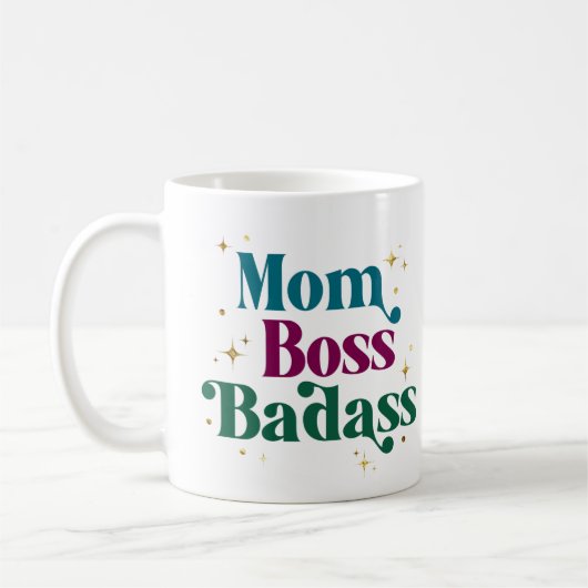 Jewel Toned Single Mama Entrepreneur Tasse (Links)