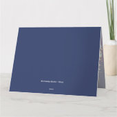 Jewel Toned Unicorn Floral Fantasy Karte (Rückseite)