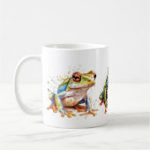 Jewel Toned Watercolor Frog Kaffeetasse (Links)