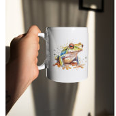 Jewel Toned Watercolor Frog Kaffeetasse