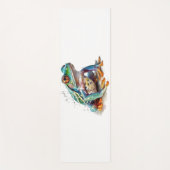 Jewel Toned Watercolor Frog Yogamatte (Vorderseite)