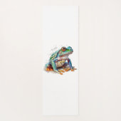 Jewel Toned Watercolor Frog Yogamatte (Rückseite)