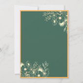 Jewel Tones Foto Wedding Einladung (Rückseite)