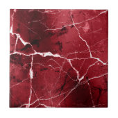 Jewel Tones Marble Abstract Ruby Red D1288 Fliese (Vorderseite)