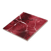 Jewel Tones Marble Abstract Ruby Red D1288 Fliese (Seite)