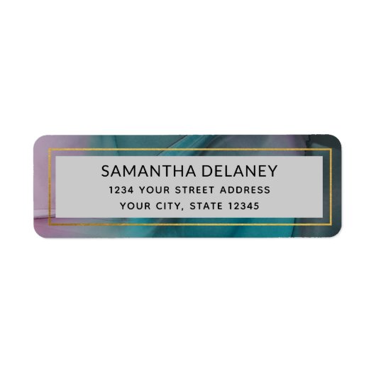 Jewel Tones Marble Ink Wash Muster (Vorne)