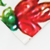 Jewel Tones Mittelalterliches Manuskript-Blume Sku Fleecedecke (Ecke)