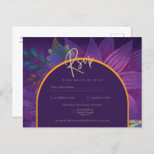 Jewel Tones Plum Lila Berry Gold Wedding