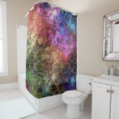 Jewel Tones Shimmery Abstraktes Muster Duschvorhang (Beispiel)