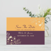 Jewel Tones Wedding rettet das Datum Save The Date (Stehend Vorderseite)