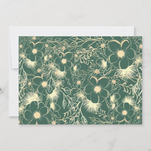 Jewel Tones Wedding rettet das Datum Save The Date (Rückseite)