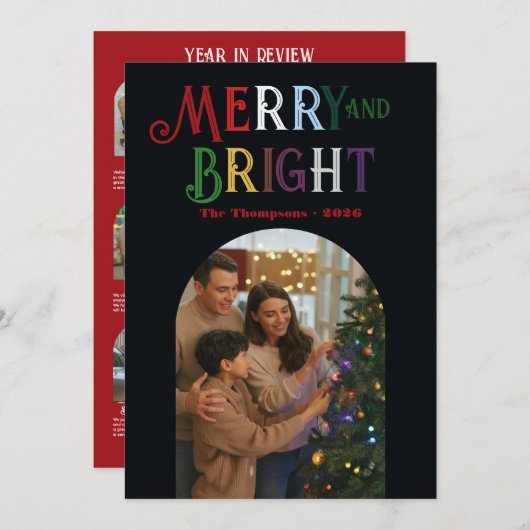 Jewel Tones "Year in Review" Fotos Weihnachten (Vorne/Hinten)