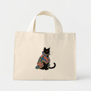 Jewel-Tonige botanische Katzen-Tragetasche Mini Stoffbeutel