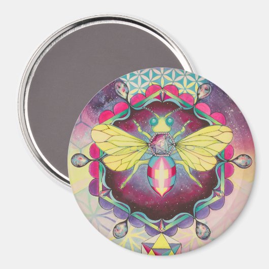 Jewel y Bee Magnet (Vorderseite/Rückseite)