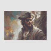 Jewelate Pirate Captain Decoupage Seidenpapier (Vorderseite)