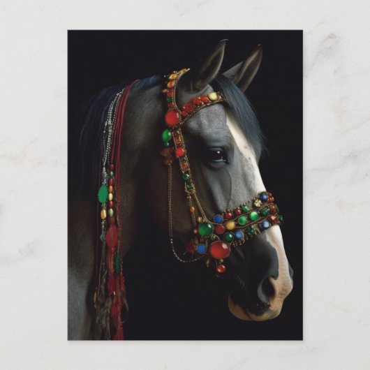 Jewelator Halter Horse Postkarte (Vorderseite)