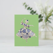 Jeweled Ballerina Postkarte (Stehend Vorderseite)