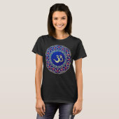 Jeweled Blue Om T - Shirt (Vorne ganz)