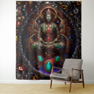 Jeweled Buddha Mother Wandteppich