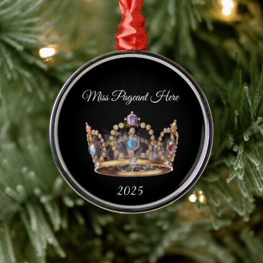 Jeweled Crown Christmas Ornament (Baum)