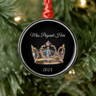 Jeweled Crown Christmas Ornament Aus Metall