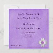 Jeweled Custom Party Einladung (Rückseite)