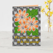 Jeweled Daisy #2 (Geburtstagskarte) Karte (Gelbe Blume)