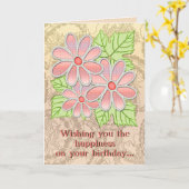 Jeweled Daisy #3 (Geburtstagskarte) Karte (Gelbe Blume)