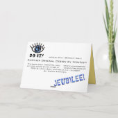 Jeweled Daisy (Geburtskarte) Karte (Rückseite)