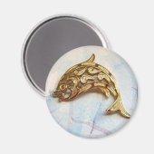 "Jeweled Dolphin" Magnet (Vorderseite/Rückseite)