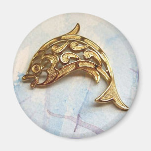 "Jeweled Dolphin" Magnet