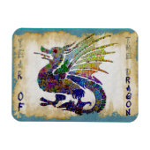 Jeweled Dragon Magnet (Horizontal)